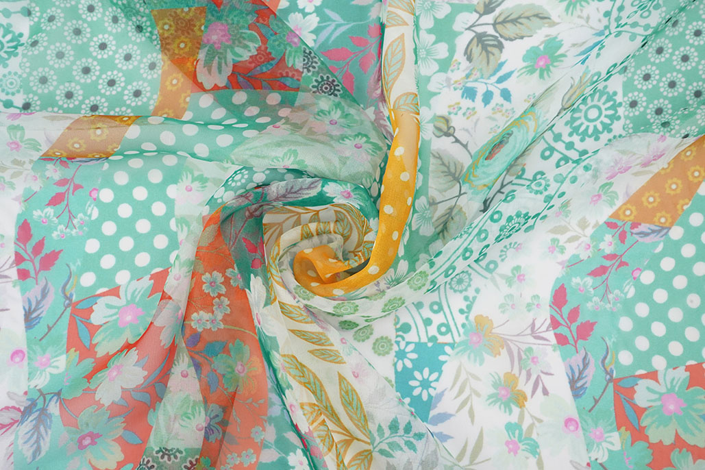 Chiffon Bedrukt Varioza