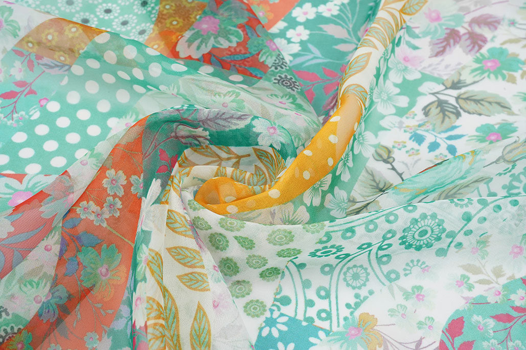 Chiffon Bedrukt Varioza