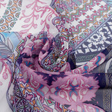 Chiffon Bedrukt Splenda Blauw