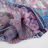 Chiffon Bedruckt Splenda Blau