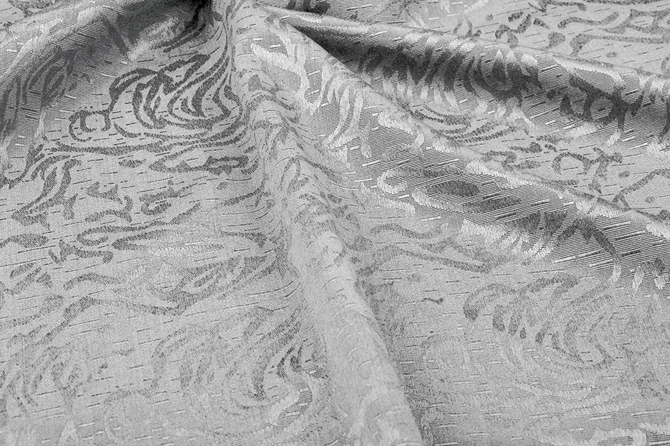 Jacquard Viskose Grau