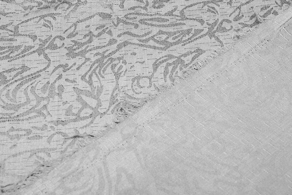 Jacquard Viskose Grau