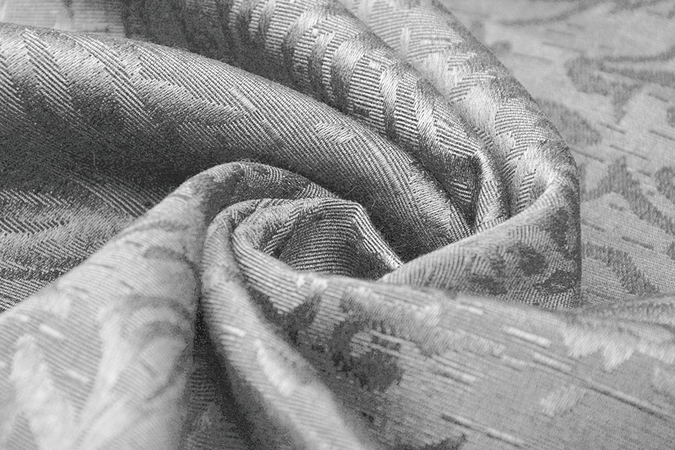 Jacquard Viskose Grau
