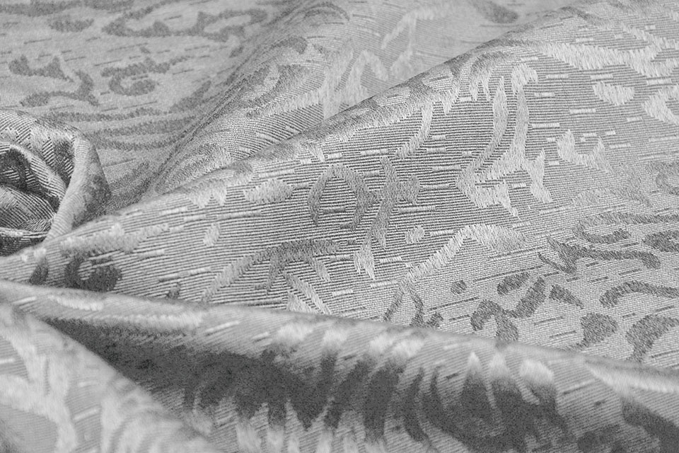 Jacquard Viskose Grau