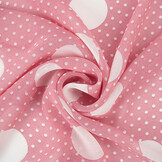 Chiffon Small and Large Dots Pink