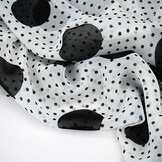 Chiffon Small and Large Dots Off-White