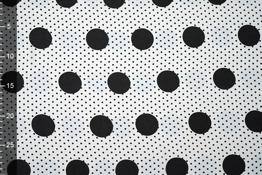 Chiffon Small and Large Dots Off-White
