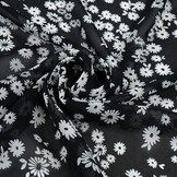 Chiffon Printed Prieks Black