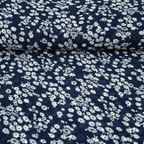 Chiffon Printed Prieks Navy