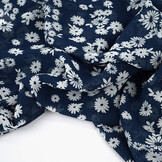 Chiffon Bedrukt Prieks Marine