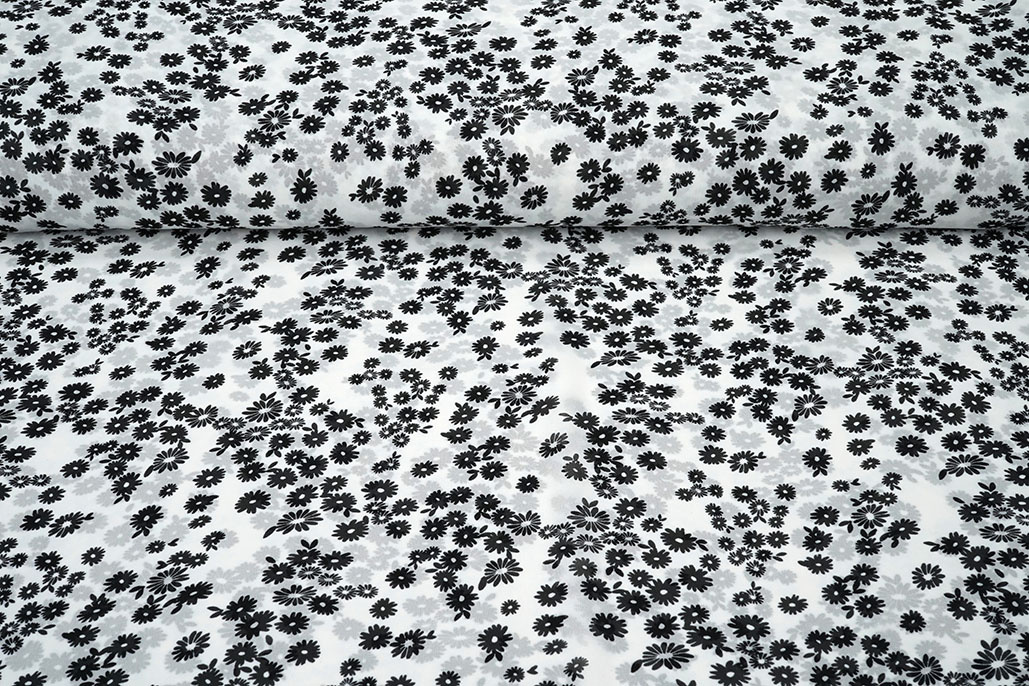 Chiffon Bedruckt Prieks Off-White