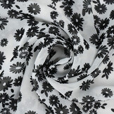 Chiffon Printed Prieks Off-White