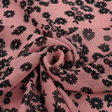 Chiffon Bedrukt Prieks Roze