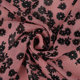 Chiffon Bedrukt Prieks Roze