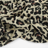 Chiffon Bedruckt Panther Beige