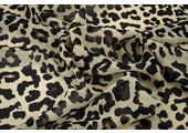 Chiffon Bedruckt Panther Beige