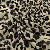 Chiffon Printed Panther Beige