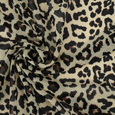 Chiffon Printed Panther Beige