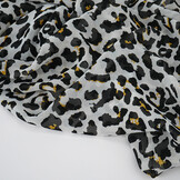 Chiffon Printed Panther Off-White