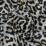 Chiffon Printed Panther Off-White