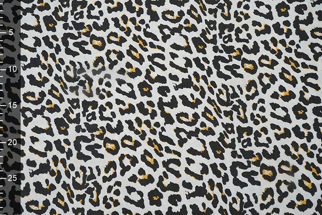 Chiffon Printed Panther Off-White