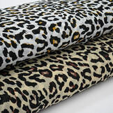 Chiffon Bedruckt Panther Off-White