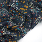 Chiffon Bedrukt Bunga Flora Marine