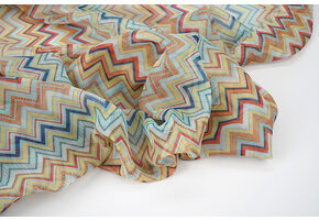 Chiffon Bedrukt ZigZag Cora Multi