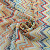 Chiffon Bedruckt Zick-Zack Cora Multi