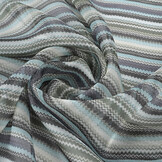 Chiffon Printed Small ZigZag Multi 3