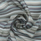 Chiffon Bedrukt Kleine ZigZag Multi 3