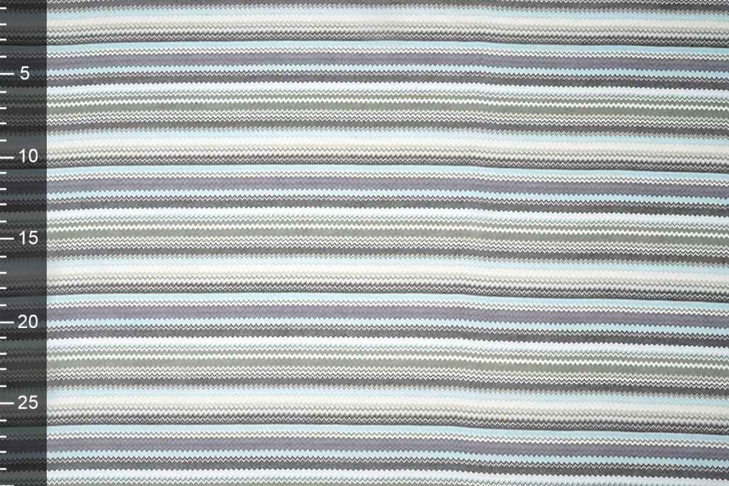 Chiffon Bedruckt kleiner Zick-Zack Multi 3