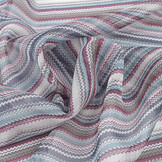 Chiffon Printed Small ZigZag Multi 2