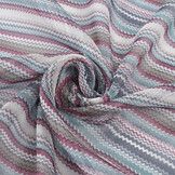 Chiffon Bedrukt Kleine ZigZag Multi 2