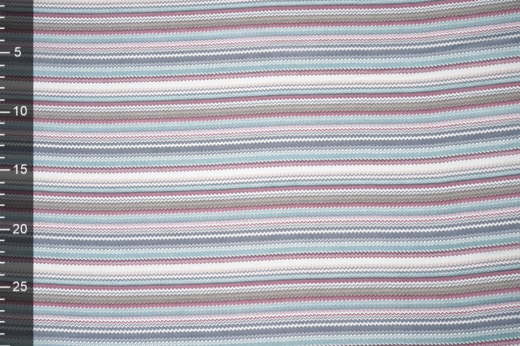 Chiffon Bedrukt Kleine ZigZag Multi 2