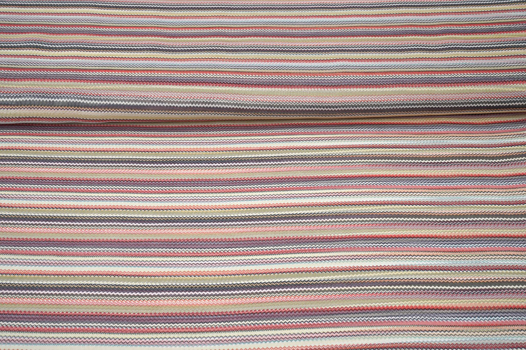 Chiffon Bedruckt kleiner Zick-Zack Multi 1