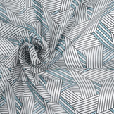 Chiffon Bedruckt Abstrakte Linien Multi 2