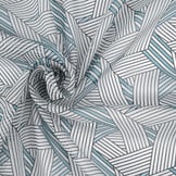 Chiffon Bedrukt Abstracte Lijnen Multi 2