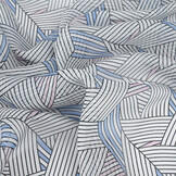 Chiffon Bedrukt Abstracte Lijnen Multi 1