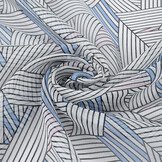 Chiffon Printed Abstract Lines Multi 1