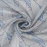 Chiffon Printed Abstract Lines Multi 1