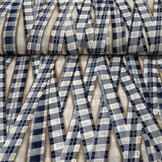 Chiffon Bedrukt Bari Zand Marine