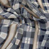 Chiffon Printed Bari Sand Navy