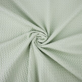 Luxury Cotton Waffle Pique Light Old Mint Green