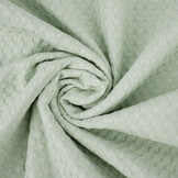 Luxury Cotton Waffle Pique Light Old Mint Green