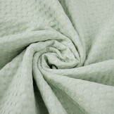 Luxury Cotton Waffle Pique Light Old Mint Green