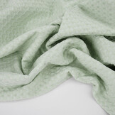 Luxury Cotton Waffle Pique Light Old Mint Green