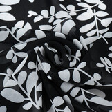 Chiffon Bedrukt Melnbalts