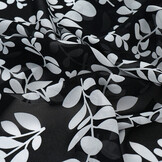 Chiffon Bedrukt Melnbalts