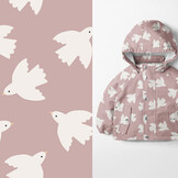 Aqua Protect (wasserdicht) Vögel Rosa